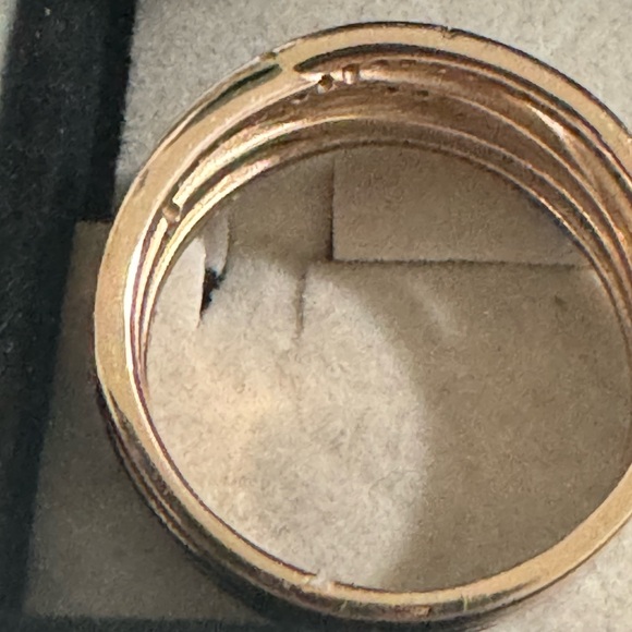 Authentic Pandora Silver Rose gold Entwined Ring Size 64 - Picture 6 of 7